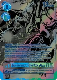 Imperialdramon: Fighter Mode Ace (Textured) - BT16-027 R
