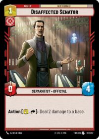Disaffected Senator (Foil) - Uncommon - 157/257 Inglés