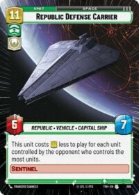 Republic Defense Carrier (Hyperspace) - Uncommon - 369 Inglés