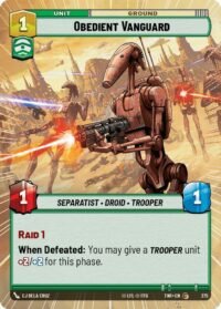 Obedient Vanguard (Hyperspace Foil) - Common - 375 Inglés
