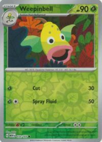 Weepinbell - 070/165 - Common Reverse Holo - Inglés