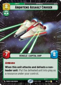 Arquitens Assault Cruiser (Hyperspace) - 391 - Rare - Inglés