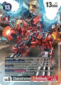 Chaosdramon (X Antibody) (Alternate Art) - BT12-072 SR - Super Rare
