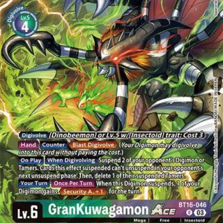 GranKuwagamon ACE (Alternate Art) - BT16-046 R - Rare