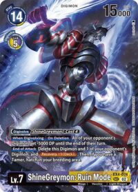 ShineGreymon: Ruin Mode (Alternate Art) - EX4-074 SEC - Secret Rare