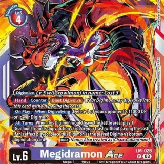 Megidramon ACE - LM-026 P - Promo