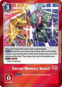 Garnet Memory Boost! - LM-033 P - Promo