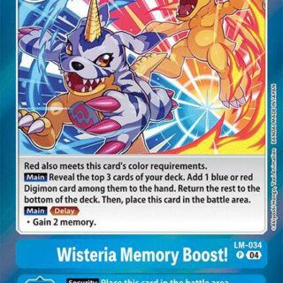 Wisteria Memory Boost! - LM-034 P - Promo