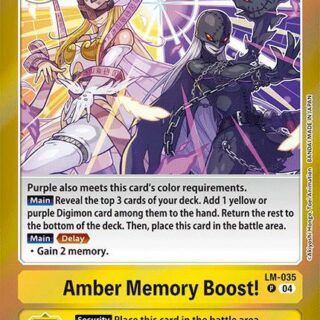 Amber Memory Boost! - LM-035 P - Promo