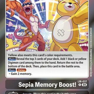 Sepia Memory Boost! - LM-037 P - Promo