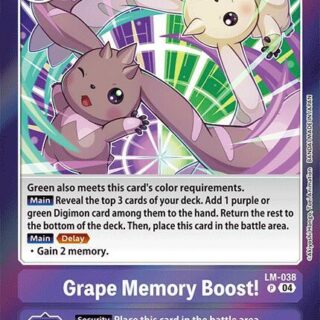 Grape Memory Boost! - LM-038 P - Promo