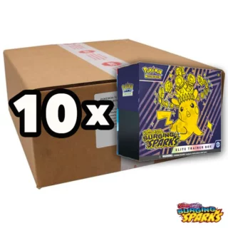 Pokémon TCG 10x Elite Trainer Box Surging Sparks - Inglés [REMATE FINAL 2025]