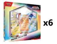 6x Prismatic Evolutions Poster Collection - Español (Case Sellado)