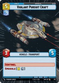 Vigilant Pursuit Craft (Hyperspace) - 339 - Common - Inglés