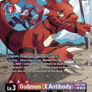 Guilmon (X Antibody) (Alternate Art) - EX8-009 R - Rare
