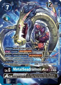 MetalSeadramon ACE (Alternate Art) - EX8-026 SR - Super Rare