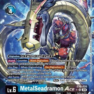 MetalSeadramon ACE (Alternate Art) - EX8-026 SR - Super Rare