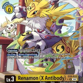 Renamon (X Antibody) (Alternate Art) - EX8-031 R - Rare