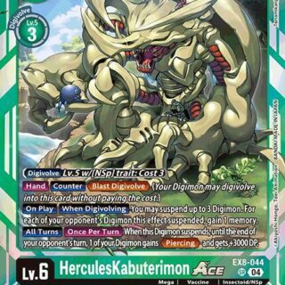 HerculesKabuterimon ACE - EX8-044 SR - Super Rare