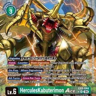 HerculesKabuterimon ACE (Alternate Art) - EX8-044 SR - Super Rare