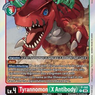 Tyrannomon (X Antibody) (-Chain of Liberation- Upgrade Pack - Digimon Promotion Cards (D-PR) - P-160 - Promo