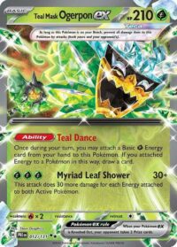 Teal Mask Ogerpon ex - 012/131 - Double Rare - 012/131 - Español