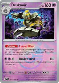 Dusknoir (Poke Ball Pattern) - Rare - 037/131 - Inglés