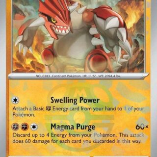 Groudon (Master Ball Pattern) - Rare - 049/131 - Español