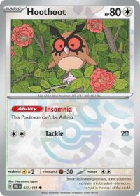 Hoothoot (Master Ball Pattern) - Common - 077/131 - Inglés