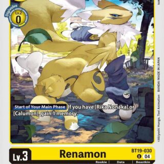 Renamon - BT19-030  - Uncommon
