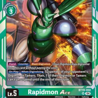 Rapidmon ACE - BT19-050  - Super Rare