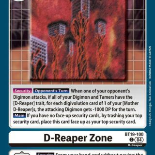 D-Reaper Zone - BT19-100  - Common
