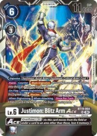 Justimon: Blitz Arm ACE - BT19-064  - Super Rare