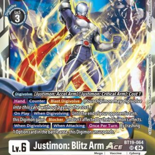 Justimon: Blitz Arm ACE - BT19-064  - Super Rare