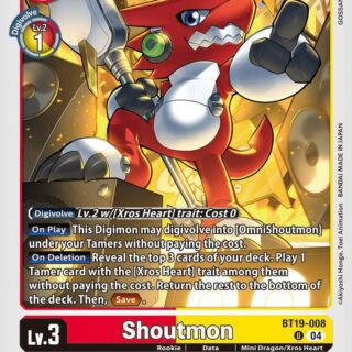 Shoutmon - BT19-008  - Uncommon