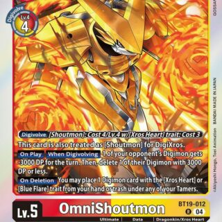 OmniShoutmon - BT19-012  - Rare