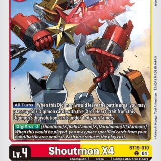 Shoutmon X4 - BT19-010  - Common