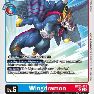 Wingdramon - BT20-025  - Uncommon