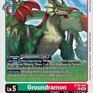 Groundramon - BT20-042  - Uncommon