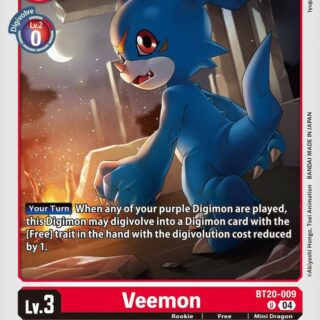 Veemon - BT20-009  - Uncommon