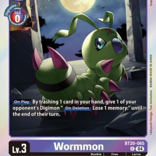 Wormmon - BT20-065  - Rare