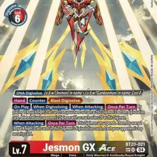 Jesmon GX ACE (Textured) - BT20-021  - Super Rare