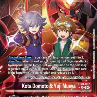 Kota Domoto & Yuji Musya (Alternate Art) - BT20-087  - Rare