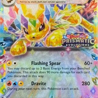 Jolteon ex - 030/131 (Prismatic Evolutions Stamp) - Promo -  Inglés (Sellado)