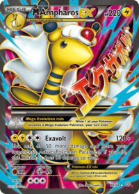 M Ampharos EX - 88/98 - Full Art Ultra Rare - Inglés (Moderately Played)