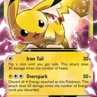 Pikachu EX - XY84 - Promo - Inglés (Moderately Played)