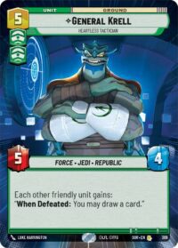 General Krell - Heartless Tactician (Hyperspace Foil) - 369 - Rare - inglés