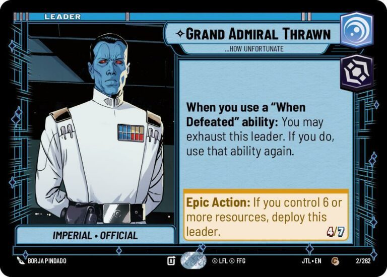 Grand Admiral Thrawn - ...How Unfortunate - 002/262 - Common - JTL - Español
