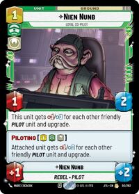 Nien Nunb - Loyal Co-Pilot - 093/262 - Rare - JTL - Español