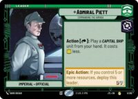Admiral Piett - Commanding the Armada - 005/262 - Rare - JTL - Español